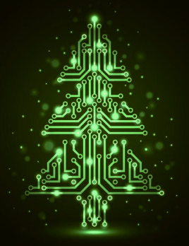 Christmas circuit tree