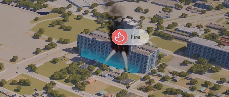 Launch screenshot:  end-to-end incident management with predictive simulation to guide resource deployment and containment.