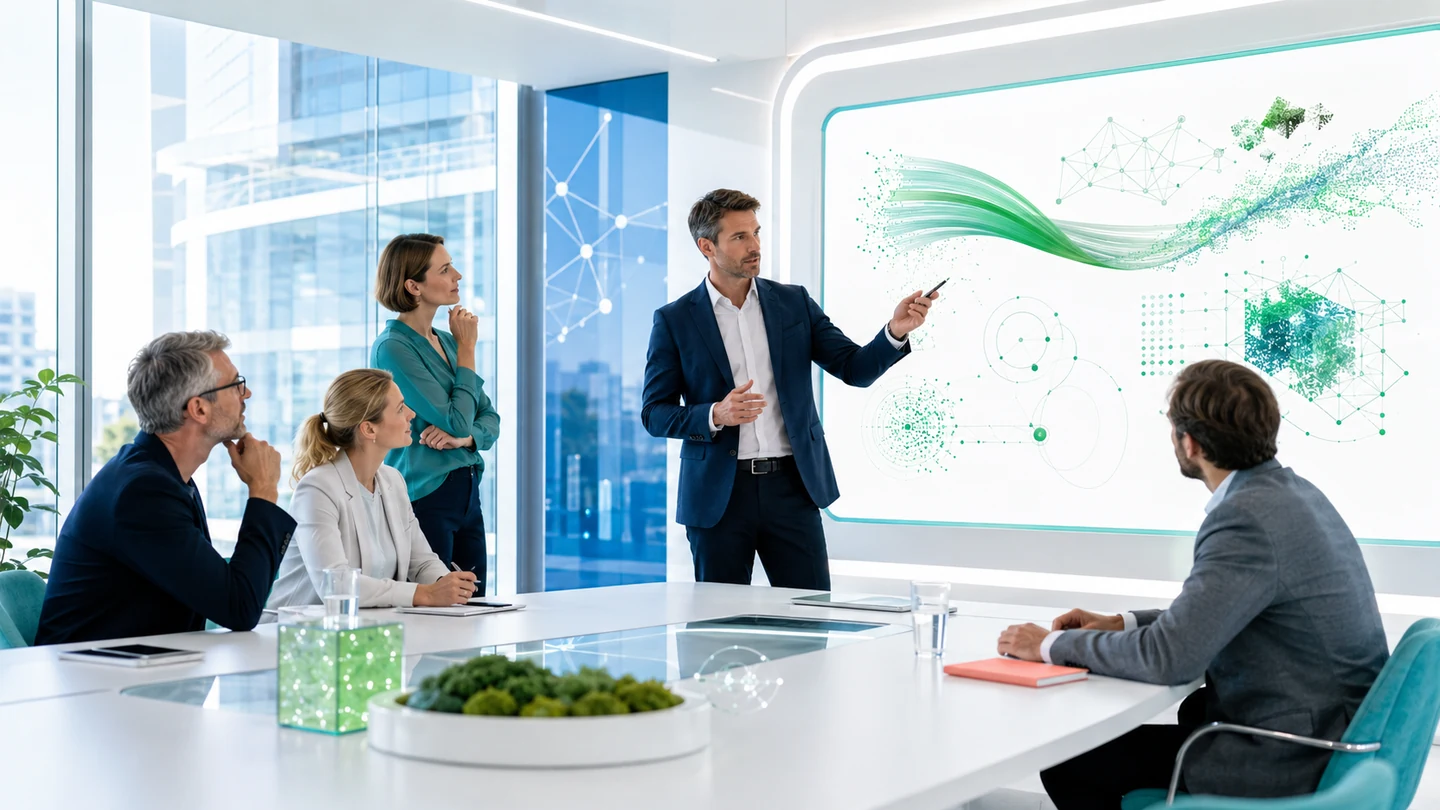 European technology leaders presenting practical artificial intelligence solutions at Global CIO