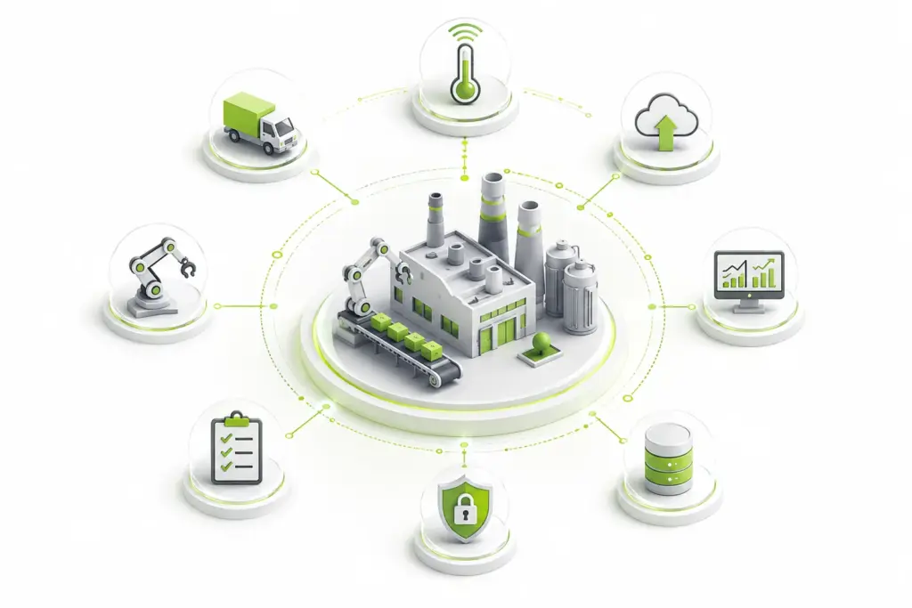 Integrated digital operations across manufacturing systems